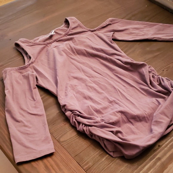 Maternity Cold Shoulder Top - Picture 2 of 2